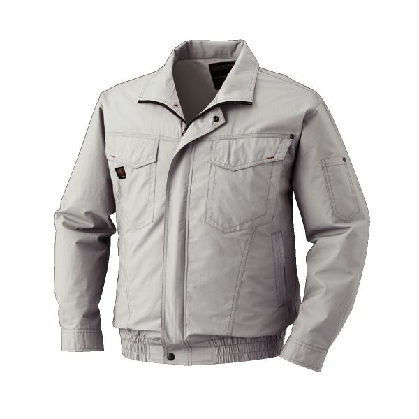 空調服 綿薄手長袖タチエリブルゾン リチウムバッテリーセット BM-500TBC06S7 シルバー 5Lの通販は