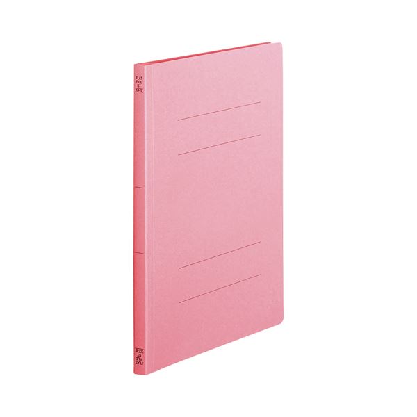 （まとめ） TANOSEE フラットファイル（スタンダードカラー） A4タテ 150枚収容 背幅18mm ピンク 1セット（100冊：10冊×10パック） 〔×2セット〕の通販は