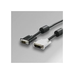 (まとめ) バッファロー ディスプレイケーブル (DVI-I29pin)オス-(ミニD-Sub15pin)オス 3.0m BSDCDA30 1本 〔×2セット〕 【北海道・沖縄・離島配送不可】