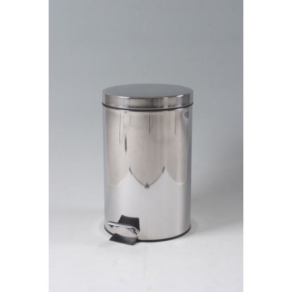 ダストボックス(ゴミ箱)/ステンレス ラウンドペダルペール 丸型 12L シルバー(銀)の通販は 5,438円