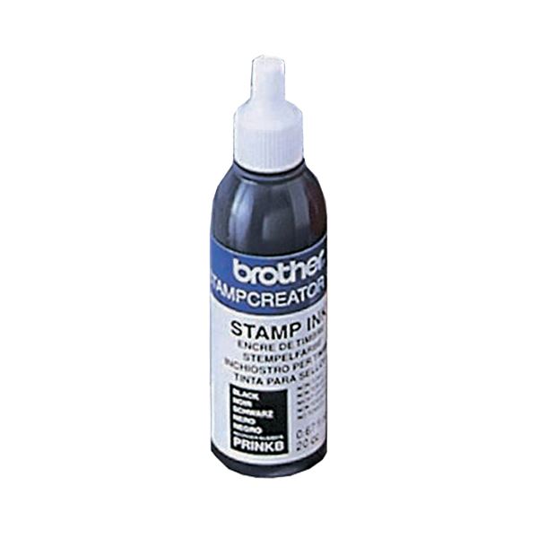 (まとめ) ブラザー BROTHER スタンプ用補充インク 黒 20cc PRINKB 1本 〔×5セット〕 【北海道・沖縄・離島配送不可】