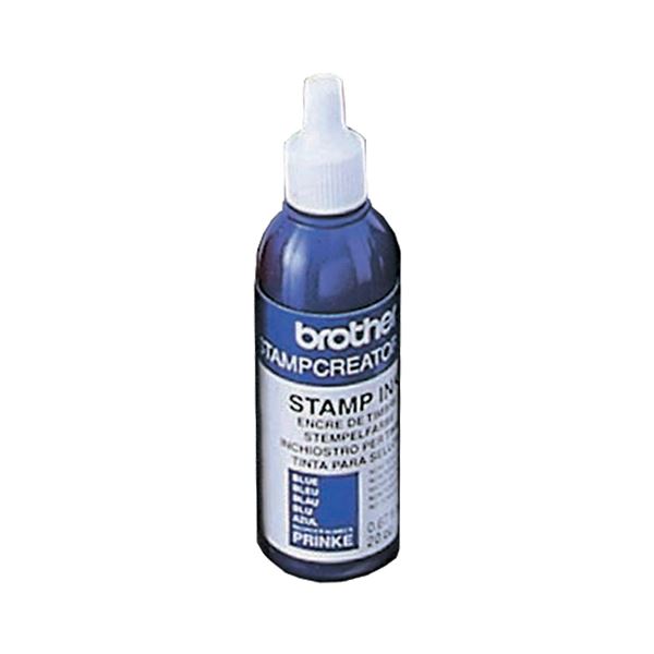 (まとめ) ブラザー BROTHER スタンプ用補充インク 青 20cc PRINKE 1本 〔×5セット〕 【北海道・沖縄・離島配送不可】
