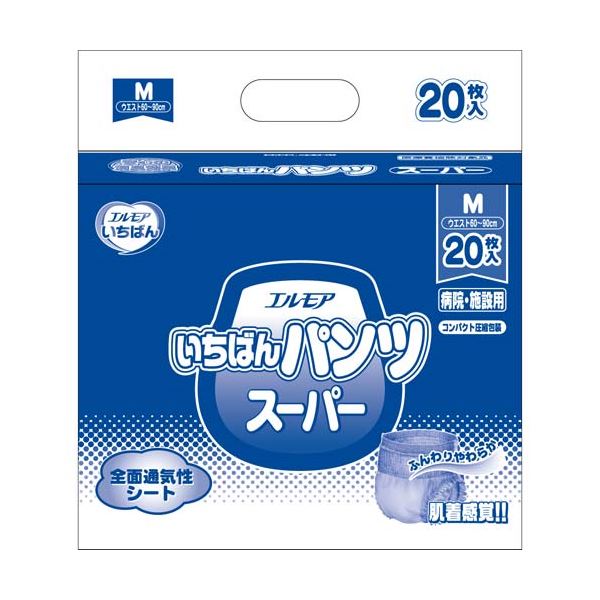 カミ商事 いちばんパンツスーパーM20枚×6P 【北海道・沖縄・離島配送不可】