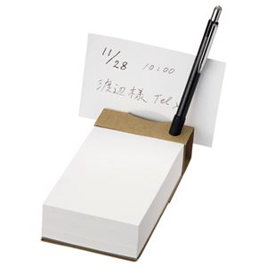 （まとめ） TANOSEE ツインペン立てメモ クラフト表紙天のりとじ 1冊 〔×20セット〕の通販は 10,272円