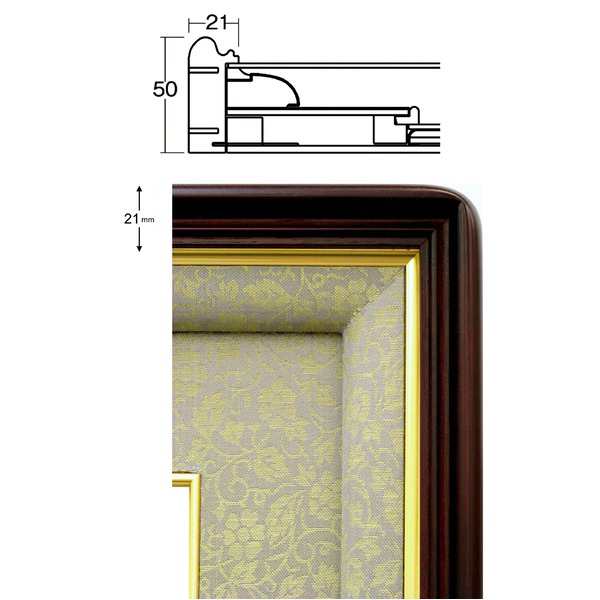 日本製 叙勲額/フレーム 〔勲記サイズ(595×420mm)/グレードンス〕 化粧