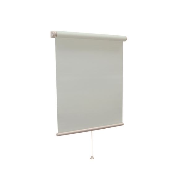 モダン ロールスクリーン 〔遮光2級防炎 45cm×135cm ブルー〕 日本製 巻取りスピード調整機能付き 『ティオリオ』 【北海道・沖縄・離島配送不可】