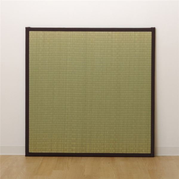 置き畳 半畳 国産 い草ラグ 『あぐら』 ブラウン 約82×82cm 12枚組 【北海道・沖縄・離島配送不可】_4