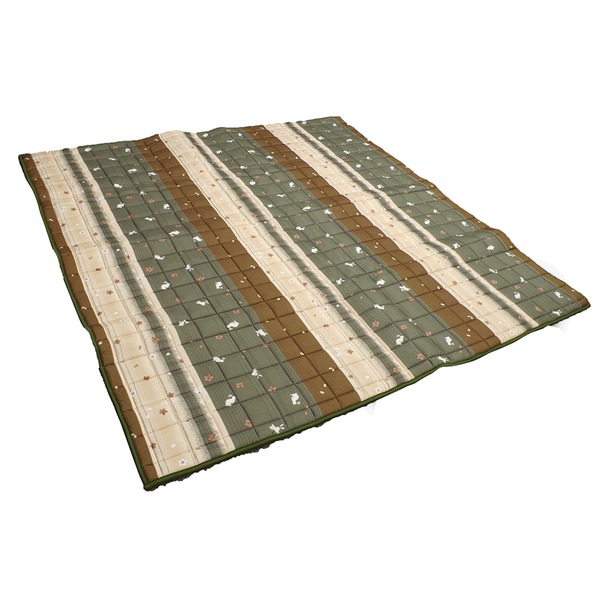 こたつ こたつ敷き こたつ布団 正方形 落ち着いた和風デザイン 和ごころ敷き 幅200x奥行200cm グリーンの通販は 6,690円