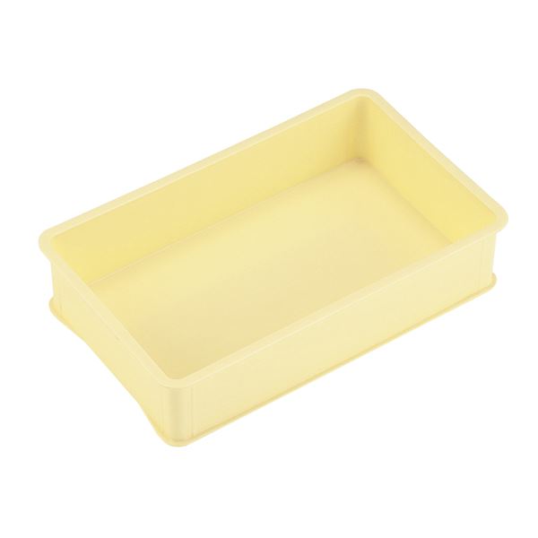 〔5個セット〕 パンコンテナー/食品用コンテナー 〔特大型深〕 アイボリー 清掃簡単 【北海道・沖縄・離島配送不可】