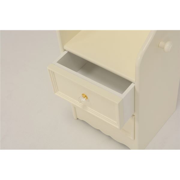 ランドセルラック(子供部屋家具/収納棚) 幅35cm 木製 引き出し収納付き スリム ホワイト(白) 【北海道・沖縄・離島配送不可】_3