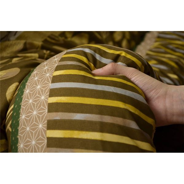 軽量 こたつ布団 〔ブラウン 約205cm×245cm〕 洗える 長方形 ピーチ