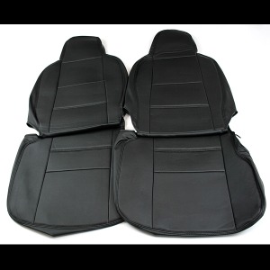 (Azur)フロントシートカバー ダイハツ ハイゼットカーゴS321V S331V(2011年12以降) ヘッドレスト一体型の通販は