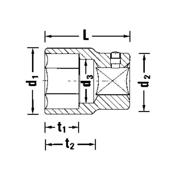 STAHLWILLE（スタビレー） 60-80 （1SQ）ソケット （6角） （06010080）