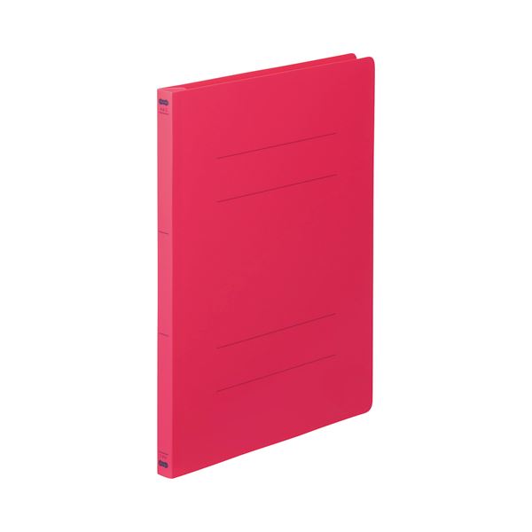 （まとめ） TANOSEE フラットファイル（PP） A4タテ 150枚収容 背幅17mm レッド 1セット（25冊：5冊×5パック） 〔×2セット〕の通販は