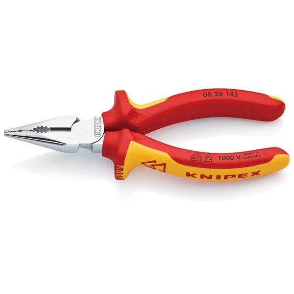 KNIPEX（クニペックス）0826-145 ニードルノーズペンチ（SB） 【北海道・沖縄・離島配送不可】