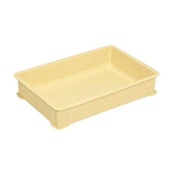 〔5個セット〕 パンコンテナー/食品用コンテナー 〔#10〕 アイボリー 清掃簡単 【北海道・沖縄・離島配送不可】