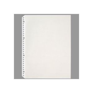 (まとめ) TANOSEE クリヤーブック(クリアブック)ポケット(台紙入) A4タテ 2・4・30穴 グレー 1パック(100枚) 〔×4セット〕の通販は