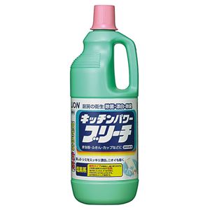 （まとめ） ライオン キッチンパワーブリーチ 1.5kg BLKB1.5 1本 〔×15セット〕 【北海道・沖縄・離島配送不可】