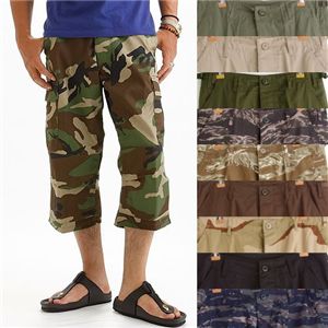 アメリカ軍 BDU クロップドカーゴパンツ ／迷彩服パンツ 〔 XSサイズ