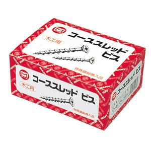 （まとめ）コーススレッドビス（木工専用/半ネジタイプ） 〔85本入×5セット〕マーベル C-100 【北海道・沖縄・離島配送不可】
