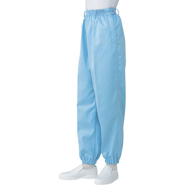 サカノ繊維 工場用白衣女子総ゴムトレパン ノータック 裾ゴム SKH113 サックス Mサイズの通販は 4,866円