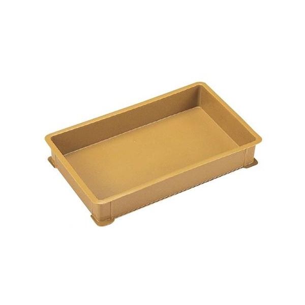 〔5個セット〕 パンコンテナー/食品用コンテナー 〔#20〕 ブラウン 【北海道・沖縄・離島配送不可】