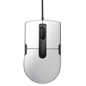 (まとめ) バッファロー 有線BlueLEDマウス 静音 3ボタンMサイズ ホワイト BSMBU26SMWH 1個 〔×3セット〕の通販は