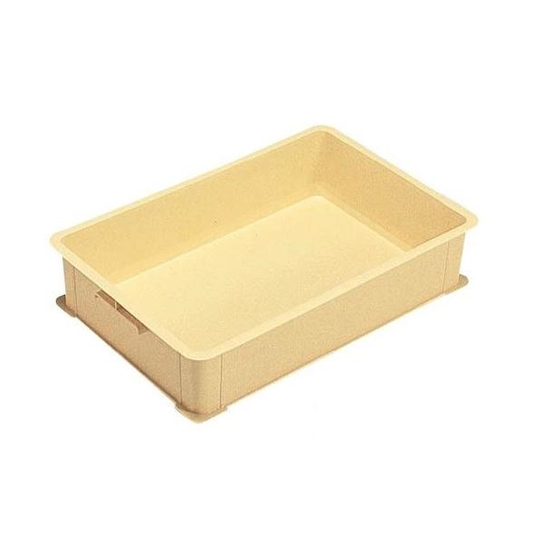 パンコンテナー/食品用コンテナー 〔本体・蓋セット #0〕 アイボリー 清掃簡単 【北海道・沖縄・離島配送不可】