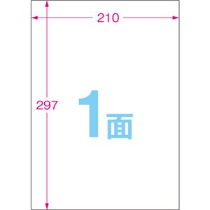 （まとめ） TANOSEE 屋外用ラベル レーザー用 A4 ノーカット 1冊（50枚） 〔×5セット〕 【北海道・沖縄・離島配送不可】_1