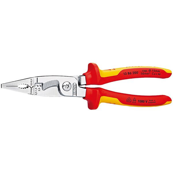 KNIPEX（クニペックス）1386-200 絶縁エレクトロプライヤー （SB） 【北海道・沖縄・離島配送不可】