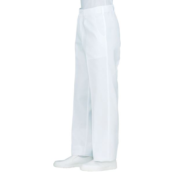 workfriend 男子ノータック綿白パンツ SC430 ウエスト110cmの通販は 4,891円