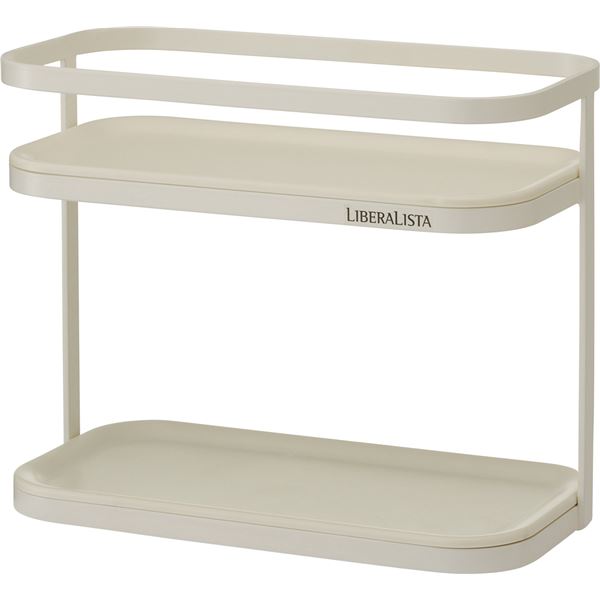 〔12セット〕 調味料ラック/スパイスラック 〔レギュラー〕 ホワイト 幅23.5cm 『リベラリスタ』 【北海道・沖縄・離島配送不可】