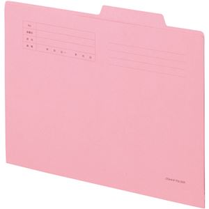 （まとめ） TANOSEE 個別フォルダー A4 ピンク 1パック（10冊） 〔×15セット〕 【北海道・沖縄・離島配送不可】