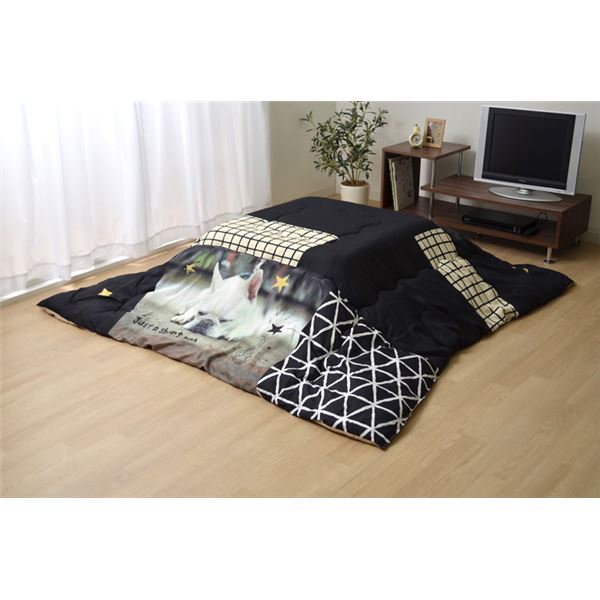 犬柄 こたつ布団 正方形 約190cm 190cm 洗える ポリエステル ピーチスキン いぬ リビング の通販はau Pay マーケット フジックス