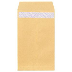 （まとめ） ピース R40再生紙クラフト封筒 テープのり付 角8 85g／m2 843 1パック（100枚） 〔×10セット〕 【北海道・沖縄・離島配送不可】