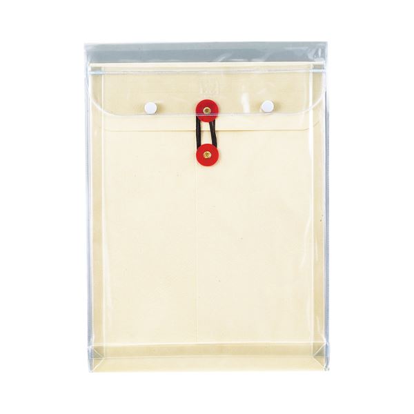 (まとめ) ピース マチヒモ付ビニール保存袋 レザック 角2 184g/m2 白 業務用パック 911-30 1パック(3枚) 〔×5セット〕の通販は