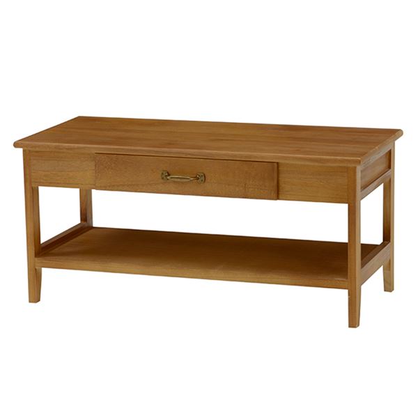 アンティーク風テレビ台/テレビボード 〔幅75cm：20型〜32型対応〕 木製 引き出し付 シャビーシック ライトブラウンの通販は 10,127円