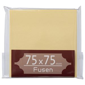 （まとめ） TANOSEE ふせん 75×75mm クリーム 1冊 〔×30セット〕 【北海道・沖縄・離島配送不可】