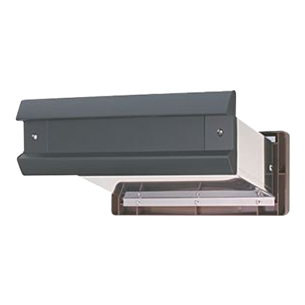 No.2000ポスト/埋込専用ポスト 〔ヨコ型/内フタ付気密型 大壁〕 黒 口金付き 水上金属 〔部品 DIY 日曜大工〕 【北海道・沖縄・離島配送不可】