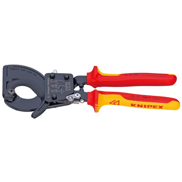 KNIPEX（クニペックス）9536-250 絶縁ケーブルカッター 1000V（ラチェット式 【北海道・沖縄・離島配送不可】