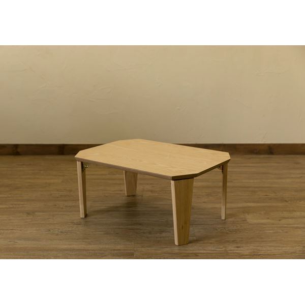 折りたたみテーブル/ローテーブル 〔幅60cm ナチュラル〕 木製脚付き 『Rosslea』 〔リビング ダイニング〕の通販は