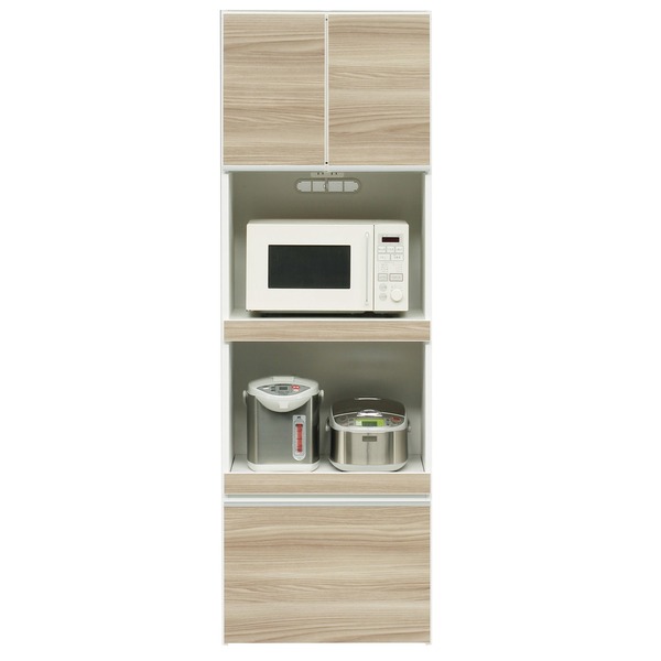 ハイレンジボード 幅60cm 二口コンセント/スライドテーブル付き 日本製 ブラウン 〔完成品 開梱設置〕の通販は 30,583円