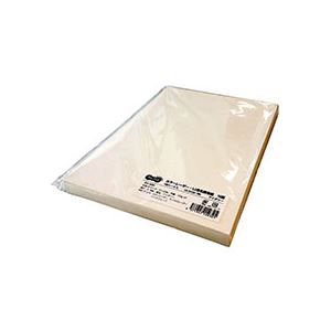 （まとめ） TANOSEE カラーレーザー・IJ用名刺用紙 10面 アイボリー 1冊（100シート） 〔×5セット〕 【北海道・沖縄・離島配送不可】