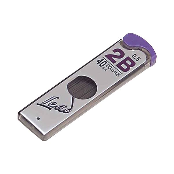 (まとめ) プラチナ プラチナシャープ SHARP芯 P-LEAD 0.5mm 2B シン5Q-200A#6 1セット(400本：40本×10個) 〔×5セット〕 【北海道・沖縄・離島配送不可】