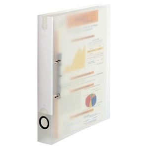 （まとめ） TANOSEE Dリングファイル（PP表紙） A4タテ 2穴 250枚収容 背幅43mm クリア 1冊 〔×15セット〕 【北海道・沖縄・離島配送不可】