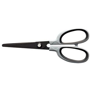 （まとめ） TANOSEE フッ素刃はさみ 刃先先丸 刃渡り65mm グレー 1本 〔×15セット〕の通販は 8,344円