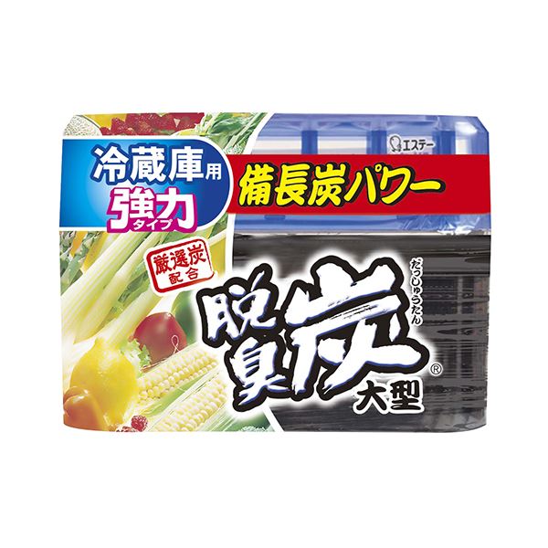 （まとめ） エステー 脱臭炭 冷蔵庫用大型 240g 1セット（3個） 〔×3セット〕 【北海道・沖縄・離島配送不可】