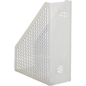 （まとめ） TANOSEE メッシュボックス A4タテ 背幅103mm クリア 1個 〔×15セット〕の通販は 6,865円