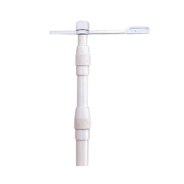 (まとめ) ポップワン ノボリ竿 3NL-30型 白 13084 1本 〔×3セット〕の通販は