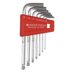 PB SWISS TOOLS 212H-6 ボール付六角棒レンチセット（パックナシ） 【北海道・沖縄・離島配送不可】 7,496円